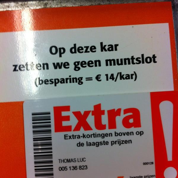 Photo taken at Colruyt by Luc T. on 8/14/2013