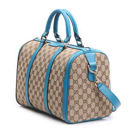 Gucci/古奇  女士经典时尚帆布配皮手提单肩包 247205 Gucci/古奇  女士经典时尚帆布配皮手提单肩包 247205