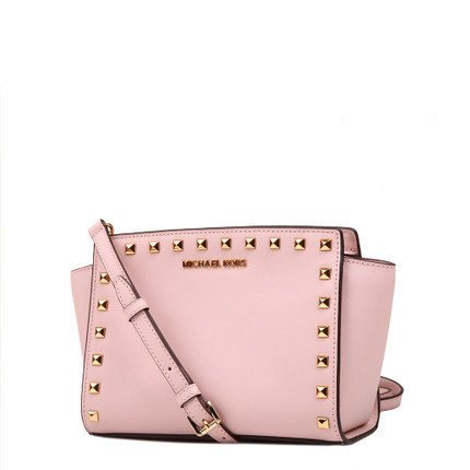 Michael Kors/MK/迈克科尔斯纯皮小号铆钉笑脸包女包30T3GSMM2L Michael Kors/MK/迈克科尔斯纯皮小号铆钉笑脸包女包30T3GSMM2L