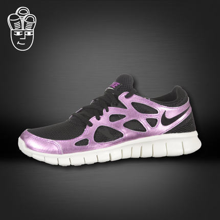 耐克 Nike Free Run+ 2 女鞋 时尚亮粉跑步鞋 运动鞋555340-001