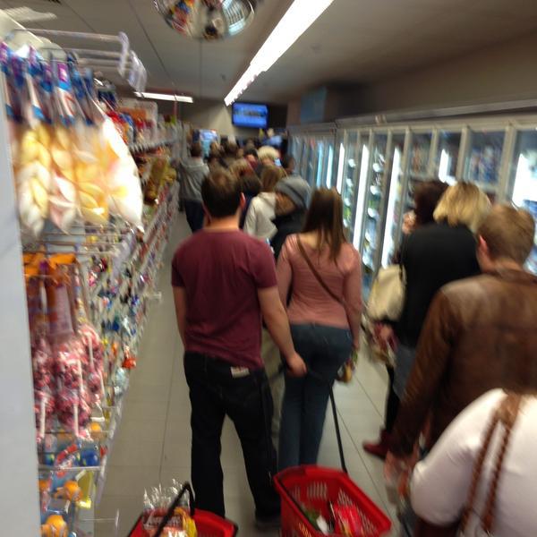 Photo taken at Proxy Delhaize by Ann-Sophie S. on 5/1/2013