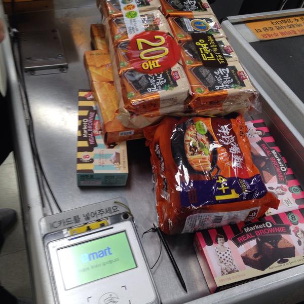 Photo taken at 이마트 (emart) by Jun I. on 4/21/2015