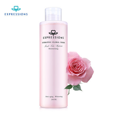 新加坡进口Expressions玫瑰爽肤水补水女保湿200ml 控油化妆水 新加坡进口Expressions玫瑰爽肤水补水女保湿200ml 控油化妆水
