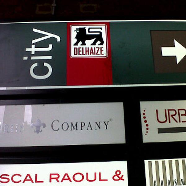 Photo taken at Proxy Delhaize by Charmi l. on 9/7/2011