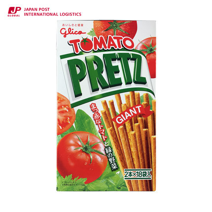 【日本进口】休闲零食 格力高/pocky饼干棒番茄味 36枚 量贩装