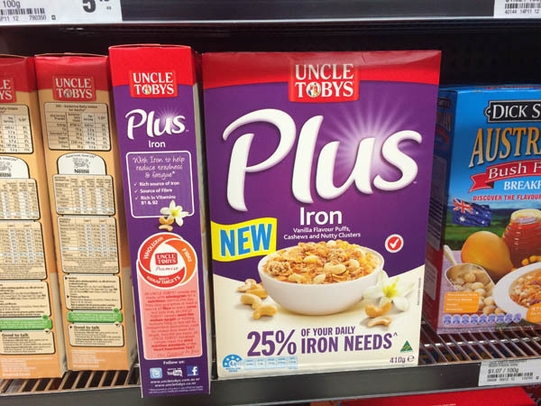 Uncle Tobys Oat Crisp Blueberry 415g