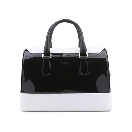 Furla/芙拉女包 2016春夏新款女式波士顿黑白手提包KLFX6444 Furla/芙拉女包 2016春夏新款女式波士顿黑白手提包KLFX6444