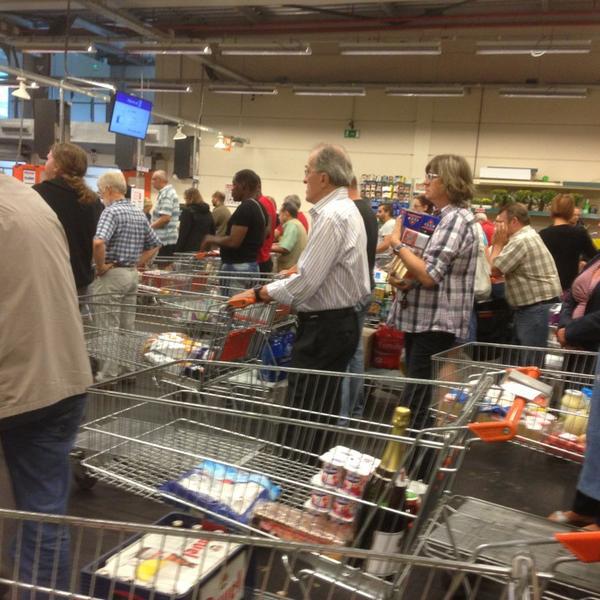 Photo taken at Colruyt by Kris W. on 8/24/2013