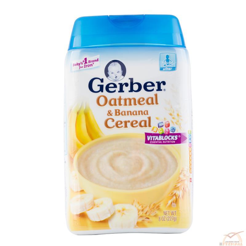 GERBER-嘉宝 谷物燕麦香蕉米粉 8oz