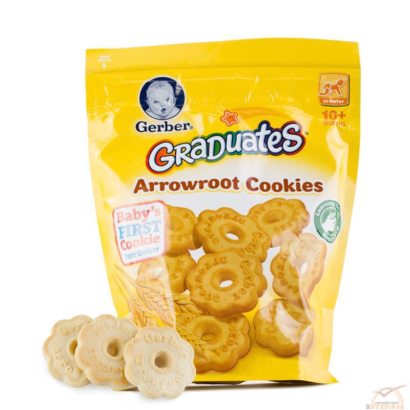 GERBER嘉宝 宝宝零食葛粉曲奇饼干 5.5oz