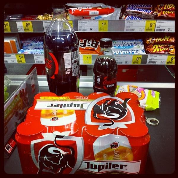 Photo taken at Proxy Delhaize by Emilie V. on 1/31/2014