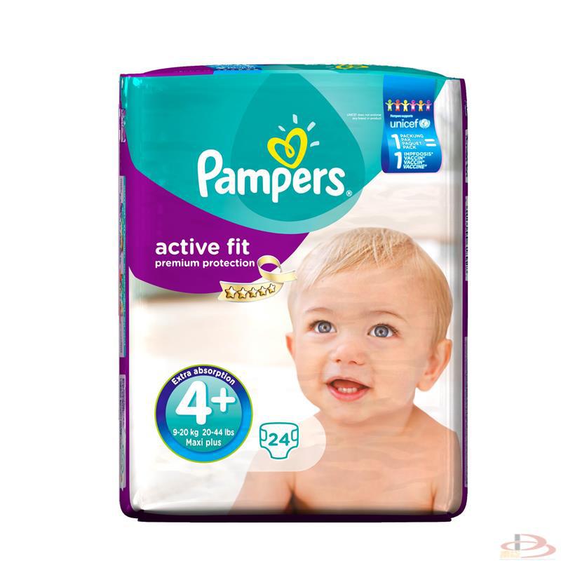 德国帮宝适Pampers纸尿裤紫帮4加号9-20kg24片 德国帮宝适Pampers纸尿裤紫帮4加号9-20kg24片