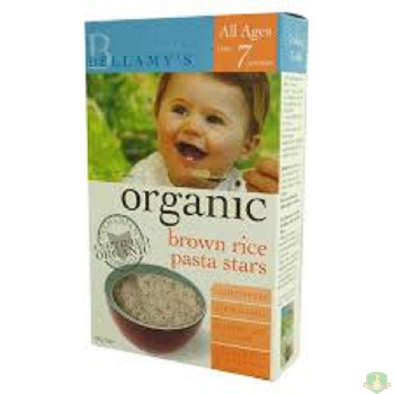 BELLAMY ORGANIC 贝拉米 7个月 糙米星星面【澳洲直邮】