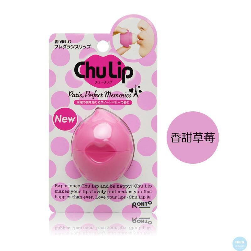 日本ROHTO/乐敦ChuLip亲吻唇膏 彩蛋保湿润唇膏 7g 香甜草莓