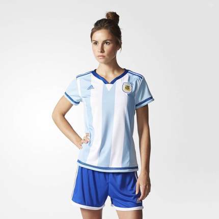 美国直邮Adidas/阿迪达斯S00323短袖V领竖条纹球服运动T恤女