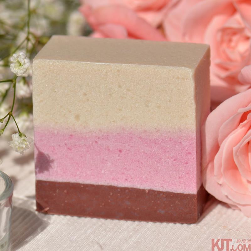 中国台湾进口玫瑰香氛皂-La Verte 绿光森林 [新桥恋人]保加利亚玫瑰香氛皂