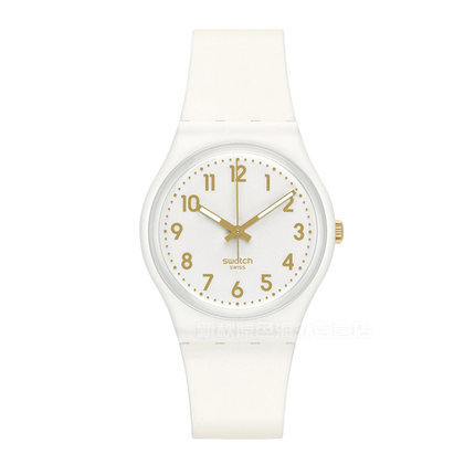 专柜正品斯沃琪Swatch手表 2014经典原创石英男女表白衣主教GW164