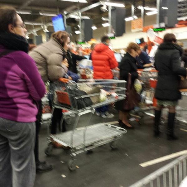 Photo taken at Colruyt by Dave L. on 11/9/2013