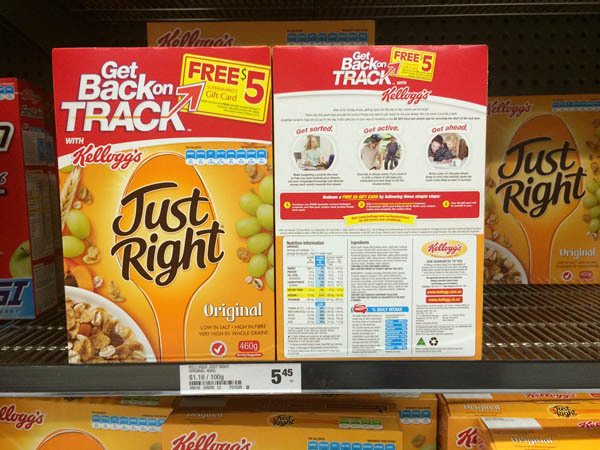 澳大利亚进口原味麦片-Kellogg's Just Right全麦谷物原味麦片460g 澳大利亚进口原味麦片-Kellogg's Just Right全麦谷物原味麦片460g