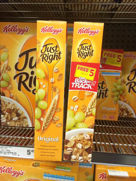 澳大利亚进口原味麦片-Kellogg's Just Right全麦谷物原味麦片460g