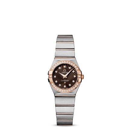 瑞士手表  欧米茄Omega手表女 石英表 间金 123.25.24.60.63.001