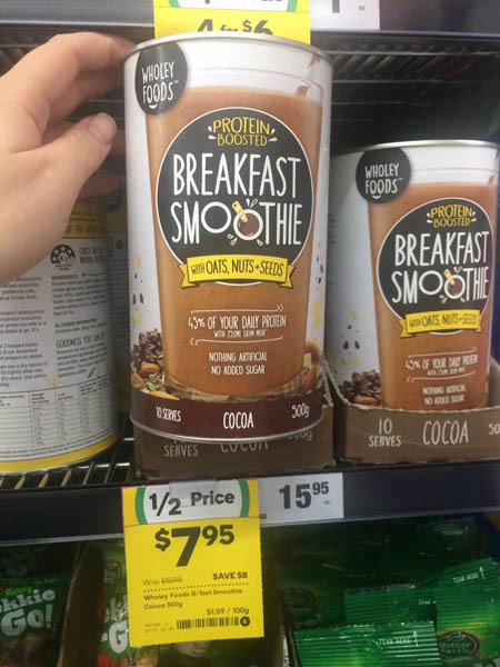 Wholey Foods早餐冲饮可可味