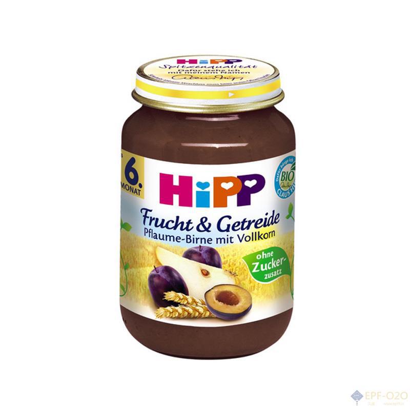 Hipp喜宝 全麦李子梨泥 6个月以上婴儿辅食 190g