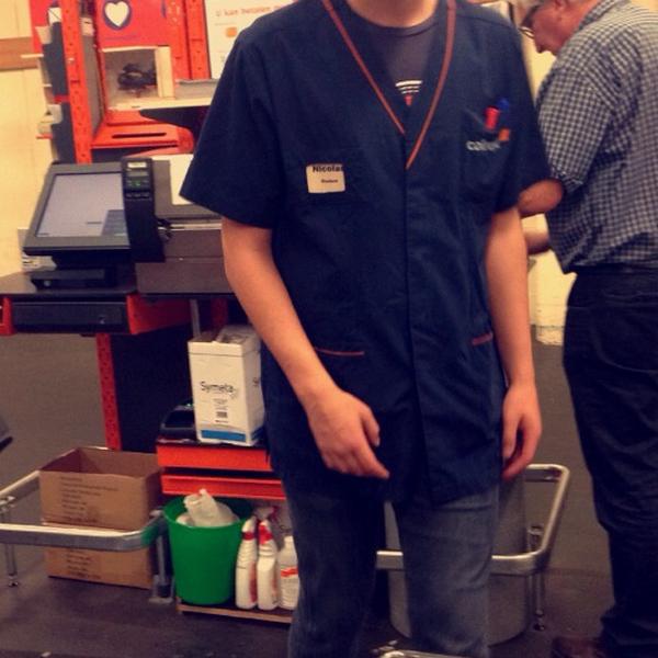 Photo taken at Colruyt by Magalie G. on 7/9/2014