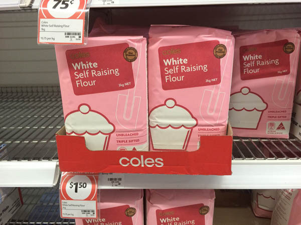 澳大利亚原装进口面粉-Coles白色高品质面粉2kg