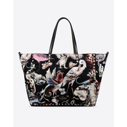 Valentino 华伦天奴2016新款女包动物印花手提包 KW2B0626NLU Y33 Valentino 华伦天奴2016新款女包动物印花手提包 KW2B0626NLU Y33