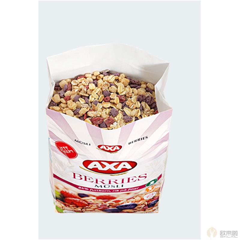 瑞典AXA 红蓝莓麦片 600g 瑞典AXA 红蓝莓麦片 600g