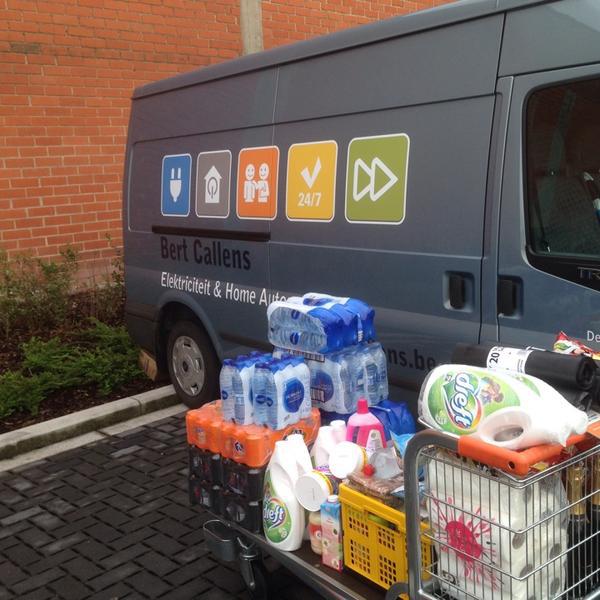 Photo taken at Colruyt by Bert C. on 8/8/2014