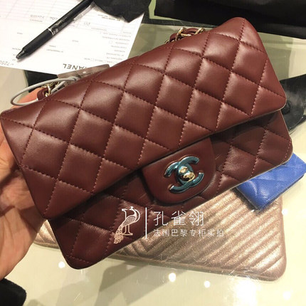 Chanel/香奈儿chanel女包16春款纯色经典菱格纹口盖包 链条单肩包 Chanel/香奈儿chanel女包16春款纯色经典菱格纹口盖包 链条单肩包