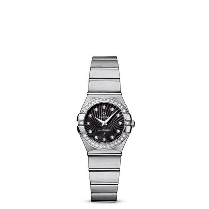 瑞士手表  欧米茄Omega手表女 石英表 钢带 123.15.24.60.51.002