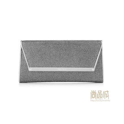 正品jimmy choo周仰杰2016新款女包时尚闪粉长款手拿包MARGOTLAG