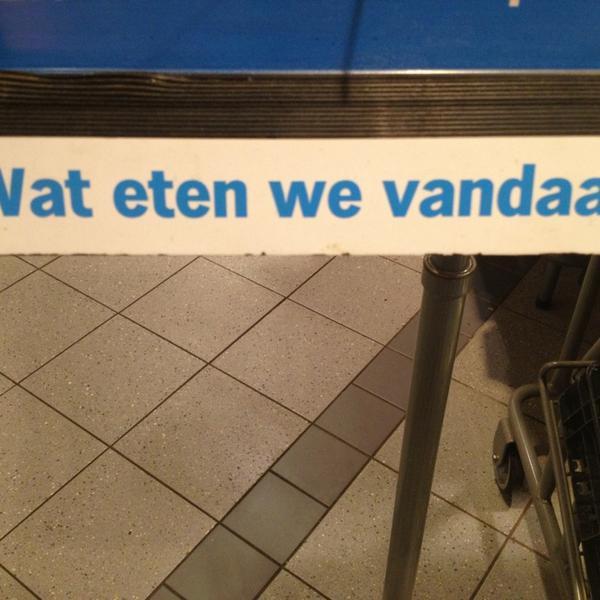 Photo taken at Albert Heijn by Corné D. on 1/31/2013-荷兰北布拉班特省蒂尔堡西市场17号 Photo taken at Albert Heijn by Corné D. on 1/31/2013