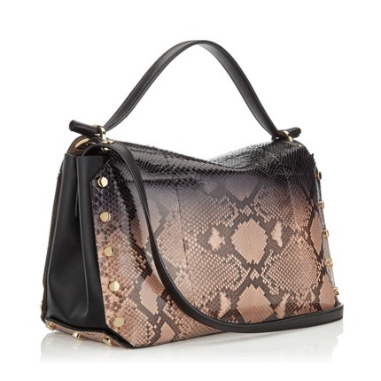 Jimmy Choo周仰杰16新款女包蛇皮手袋手提包铆钉时尚LOCKETTMDPP Jimmy Choo周仰杰16新款女包蛇皮手袋手提包铆钉时尚LOCKETTMDPP