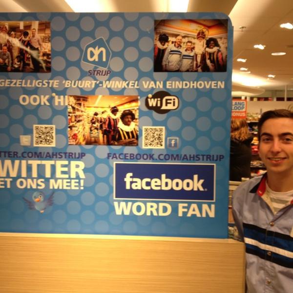 Photo taken at Albert Heijn by Johan P. on 12/2/2012