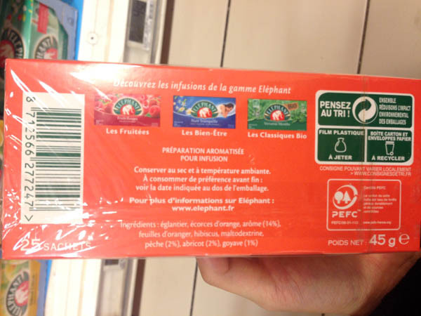 slephant水果茶杏仁味