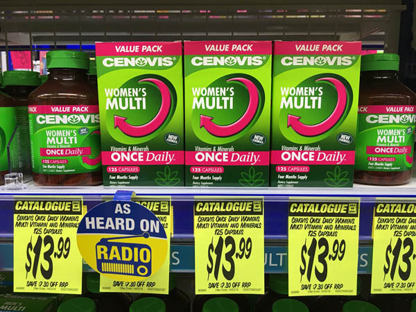 澳大利亚进口女性维生素片-cenovis once daily女性多维生素和矿物质胶囊125片 澳大利亚进口女性维生素片-cenovis once daily女性多维生素和矿物质胶囊125片