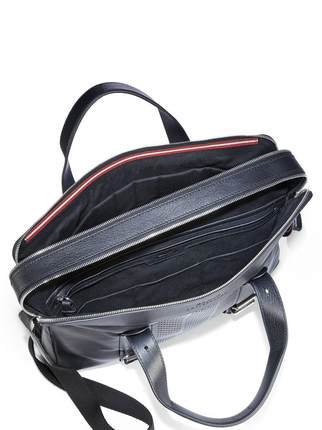 美国直邮 Bally/巴利 SAKB68 男士皮革网眼扣带手提单肩包包邮