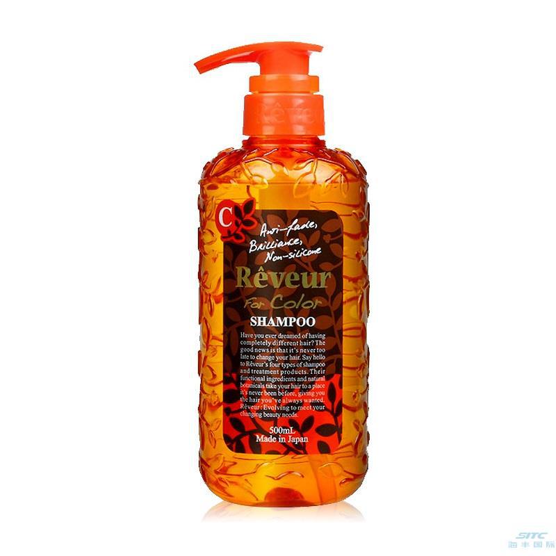 日本Reveur SCALP 无硅油洗发水烫染受损洗发露护发素 橘色洗发水-护色保湿型