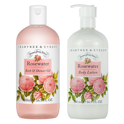 Crabtree Evelyn 瑰柏翠 蔷薇玫瑰沐浴露和身体乳500ml 组合装 Crabtree Evelyn 瑰柏翠 蔷薇玫瑰沐浴露和身体乳500ml 组合装