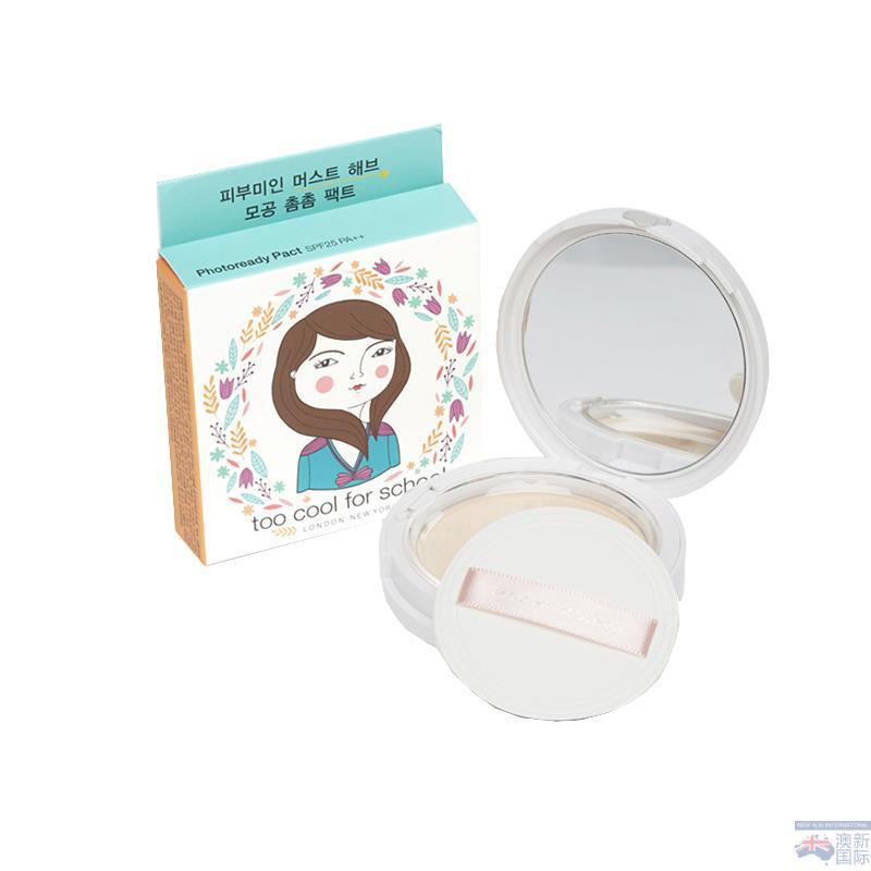 too cool for school 自然靓照细腻肤质防晒粉饼 10g 象牙白 too cool for school 自然靓照细腻肤质防晒粉饼 10g 象牙白