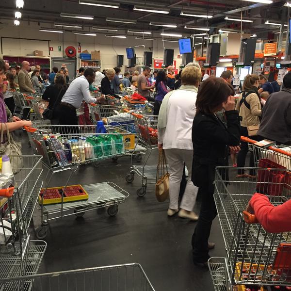 Photo taken at Colruyt by Stijn on 5/2/2015