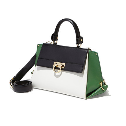 Ferragamo/菲拉格慕ferragamo女包16春款拼色单肩包21E530 629135 Ferragamo/菲拉格慕ferragamo女包16春款拼色单肩包21E530 629135