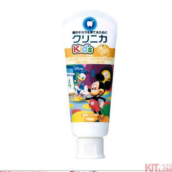 日本进口儿童牙膏-狮王CLINICA Kids儿童牙膏(香橙味)