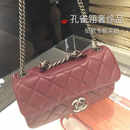 Chanel/香奈儿chanel女包15新款女包经典款纯色单肩包菱格链条包 Chanel/香奈儿chanel女包15新款女包经典款纯色单肩包菱格链条包