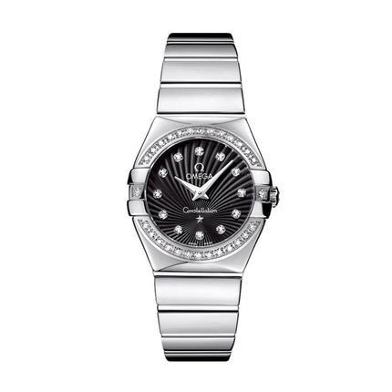 瑞士手表  欧米茄Omega手表女 石英表 钢带 123.15.27.60.51.002