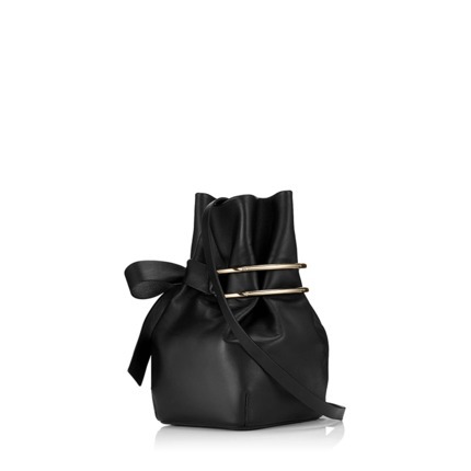 Jimmy Choo周仰杰16新款女包真皮水桶包黑色单肩包时尚EVENAP